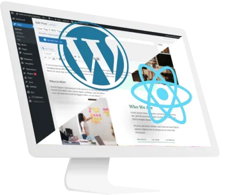 Graphic of headless wordpress dashboard setup